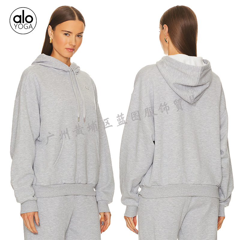 alo瑜伽服秋冬加绒款休闲运动卫衣套装：冬日里的时尚与温暖，你值得拥有！