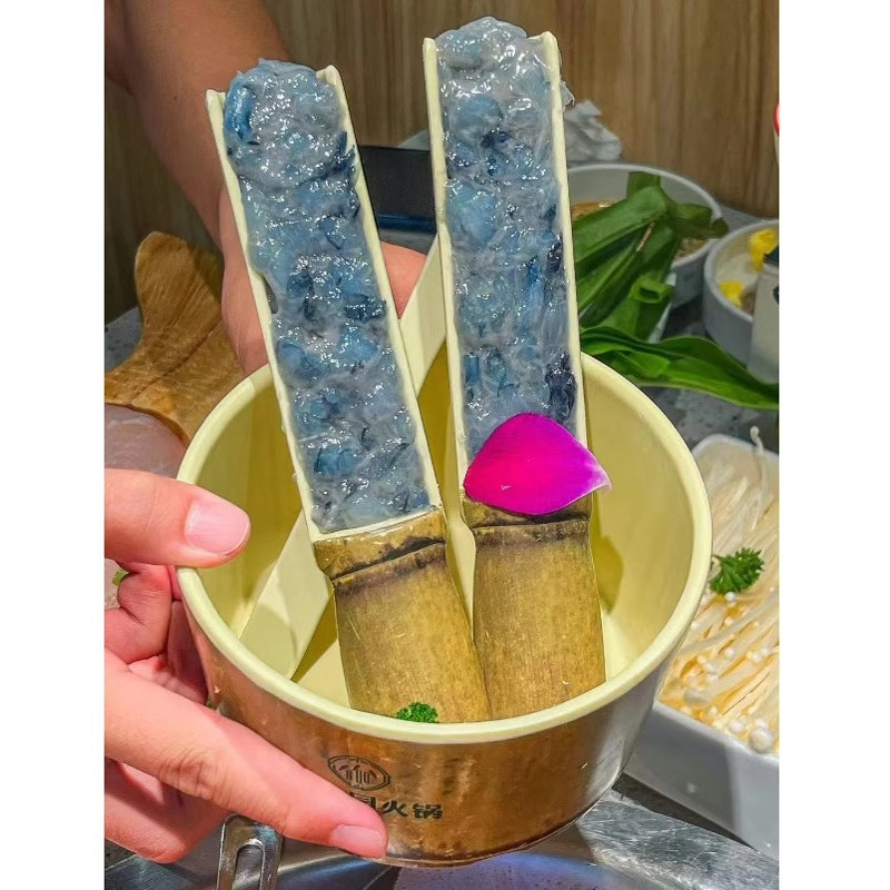 创意三色虾滑盘：火锅必备神器，解锁美食新玩法！️