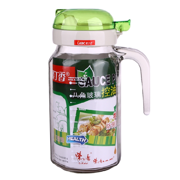 厨房神器！玻璃油壶：不挂油酱油醋调料瓶大容量油防漏油壸装油容器，厨房必备！