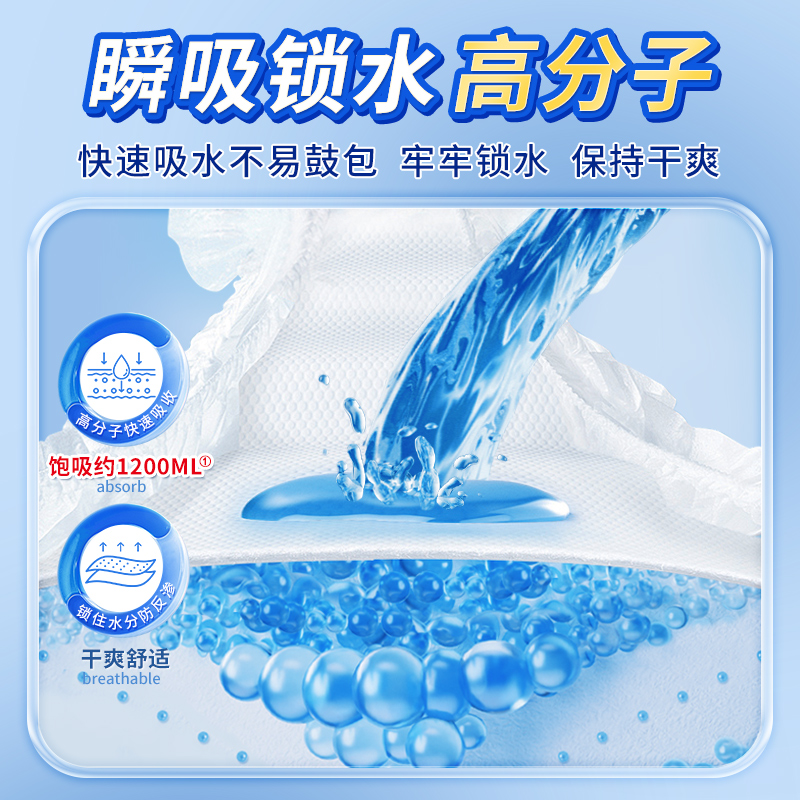 116片轻洁成人拉拉裤：老年人的福音，轻松解决夜间的困扰