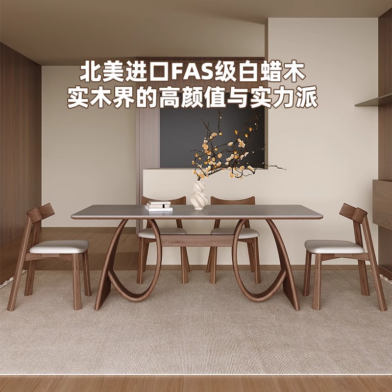 法式复古实木餐桌椅组合：如何让现代简约美式家用别墅变身浪漫餐厅?