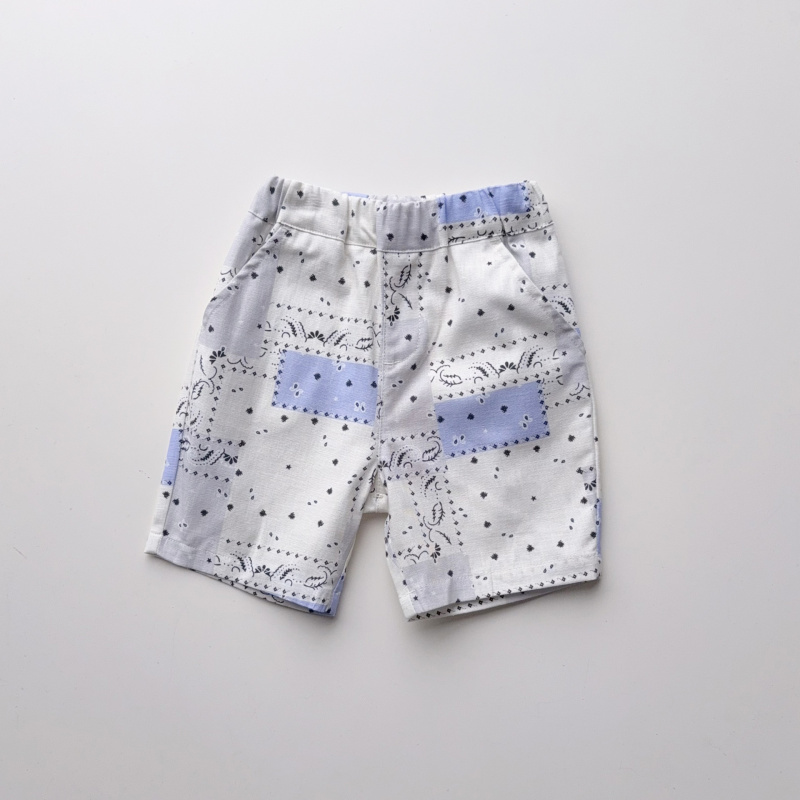 夏日必备！多色日单尾货新品80-130男童夏季全棉短裤，透气又时尚！