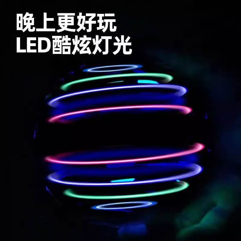 智能感应UFO回旋飞球：点亮夜空的炫酷遥控飞行碟陀螺！