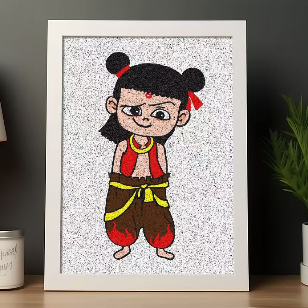 哪吒魔童闹海敖丙纸浆画DIY：儿童创意手工礼物，激发孩子无限想象！