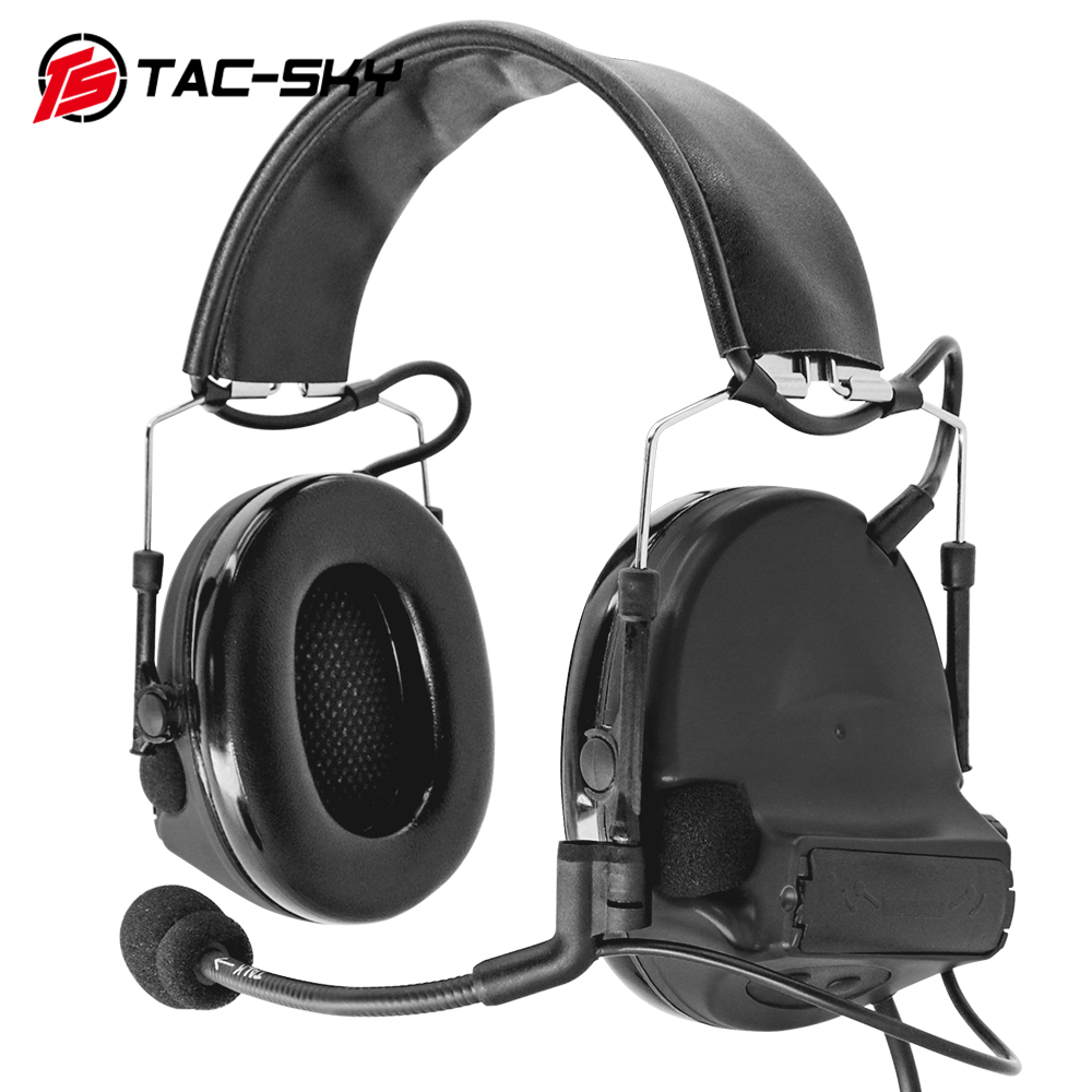 TACT-SKY外销版4代 Comtac-II/C2拾音降噪战术耳机FG+Peltor PTT：军迷必备神器，如何挑选你的战术耳机?