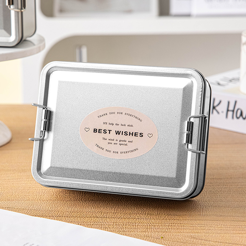 长方形带盖马口铁收纳盒：零食爱好者的终极守护神，大号金属盒里的甜蜜秘密！