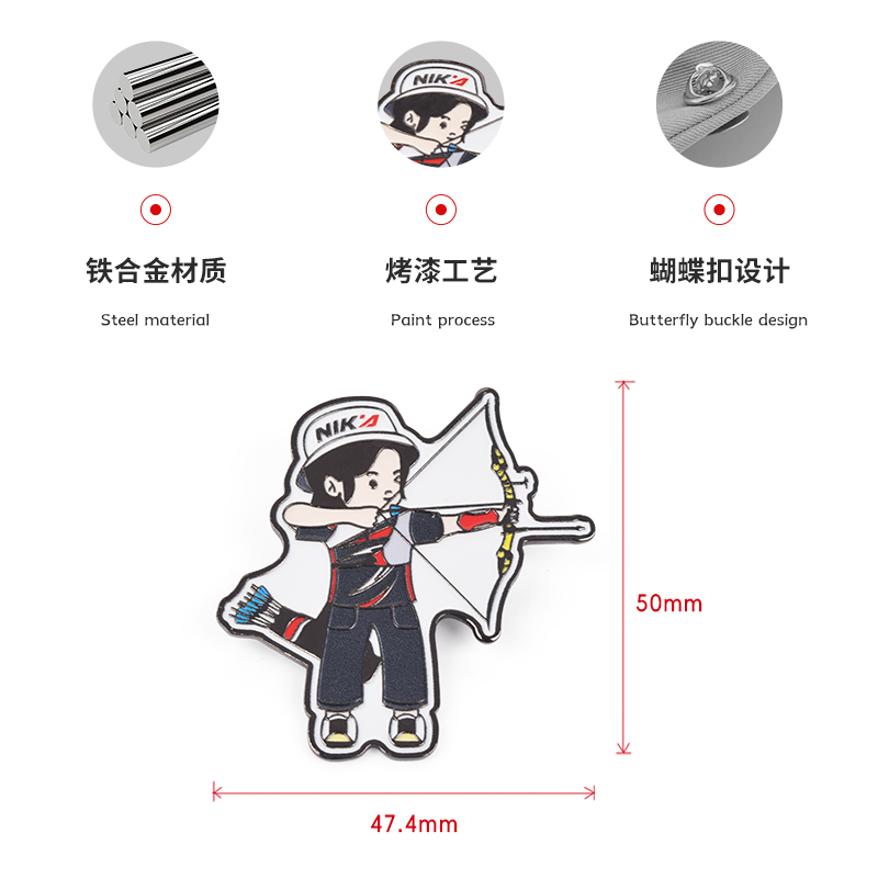 NIKA射箭周边徽章：射手必备，点亮你的比赛弓箭之旅