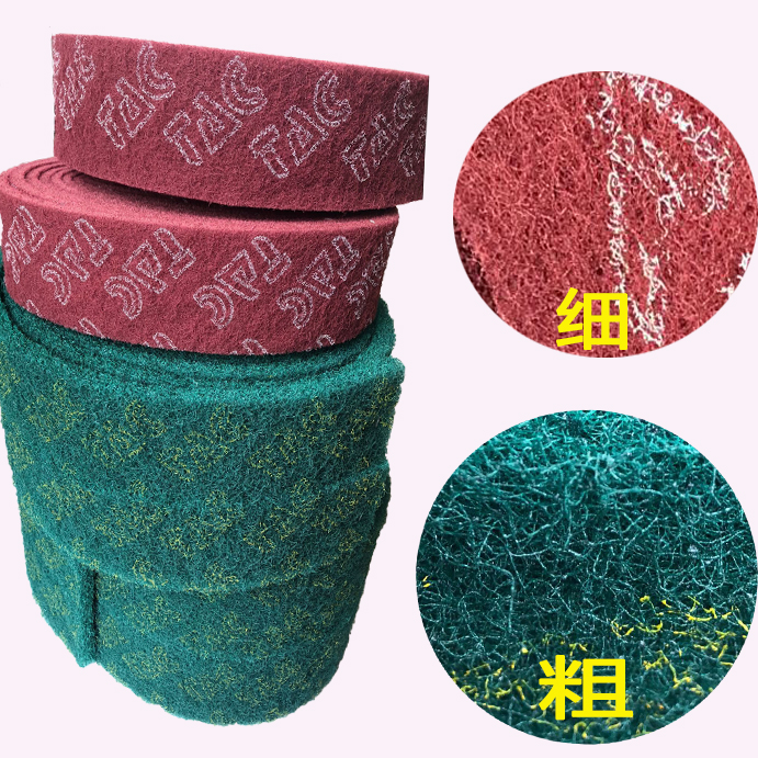 TAC加厚工业百洁布卷7447：解锁不锈钢拉丝布除锈布金刚砂百洁布的全能魅力！