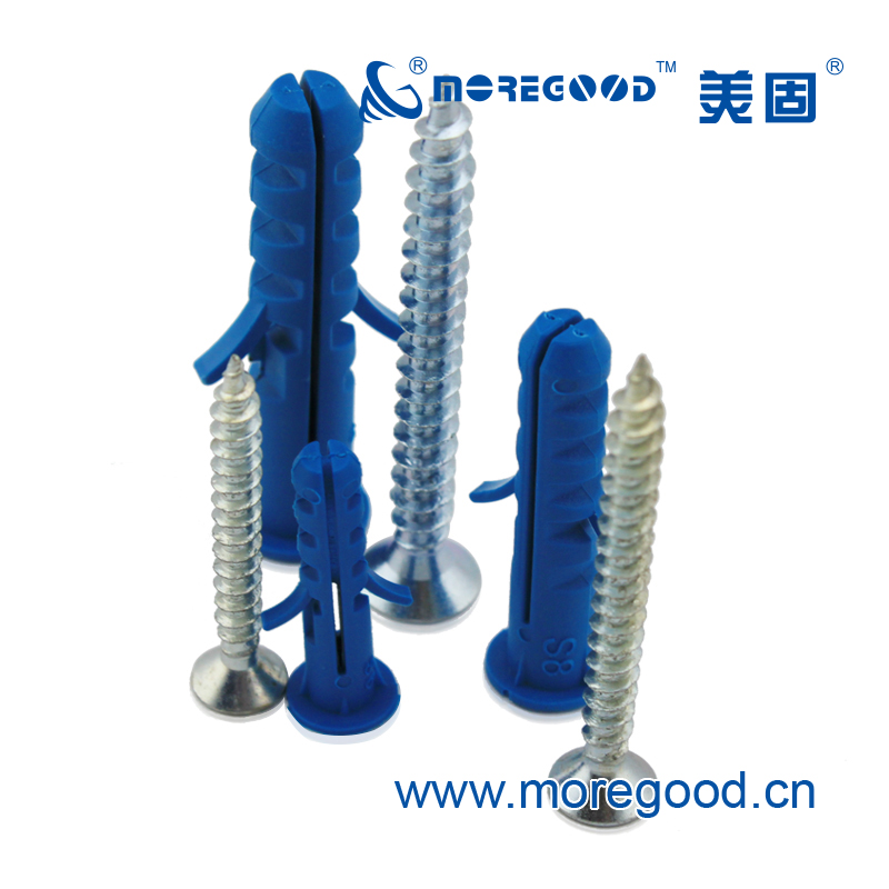 蓝色塑料膨胀管套装：装修必备神器，轻松搞定各种固定难题！