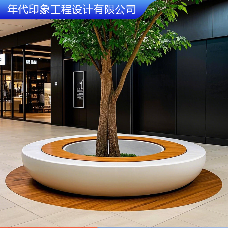 grg玻璃钢坐凳树池花池：商场酒店园林新风尚，打造梦幻景观！