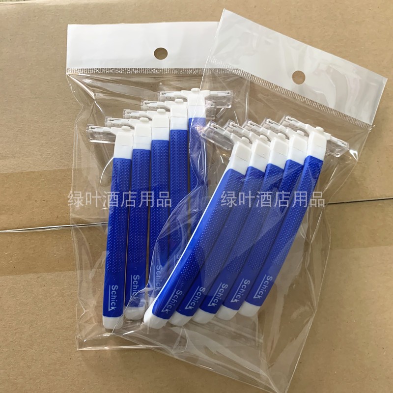 告别粗糙胡须，Schick酒店宾馆剃须刀10把装，男女通用，手动老式刮刀，舒适体验，让你爱上清晨