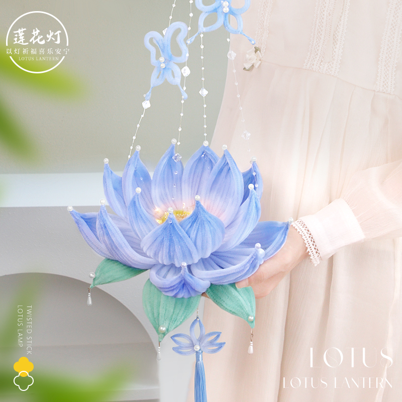 中秋节扭扭棒莲花灯：古风手作，点亮童年的创意火花！