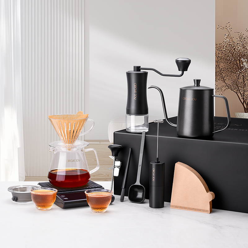 圆乐手冲咖啡壶套装礼盒：在家也能享受大师级手冲体验！☕️