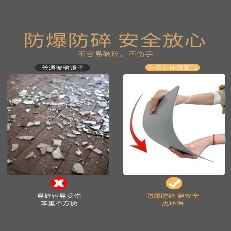 落地全身镜防倒固定扣，卧室试衣镜防滑支架，镜子支撑防移位摔裂底座——打造安全家居新选择！