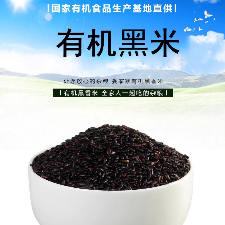 娄家寨东北黑龙江有机黑米：解锁养生黑金，让你的粥品更上一层楼！