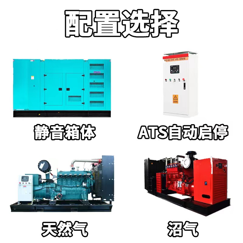 天燃气沼气发电机组并机并网型1000kw，工厂养殖场油田三相供电新选择！⚡