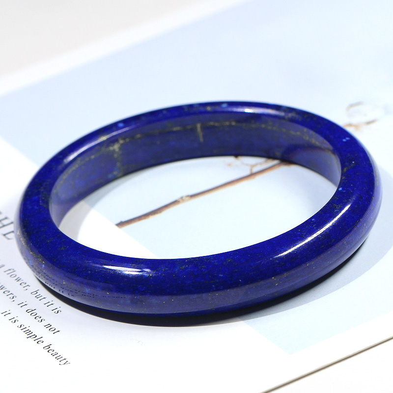 天然青金石手镯圈口59 15 8.6mm：探寻深海蓝的神秘魅力，收藏级珍品不容错过！