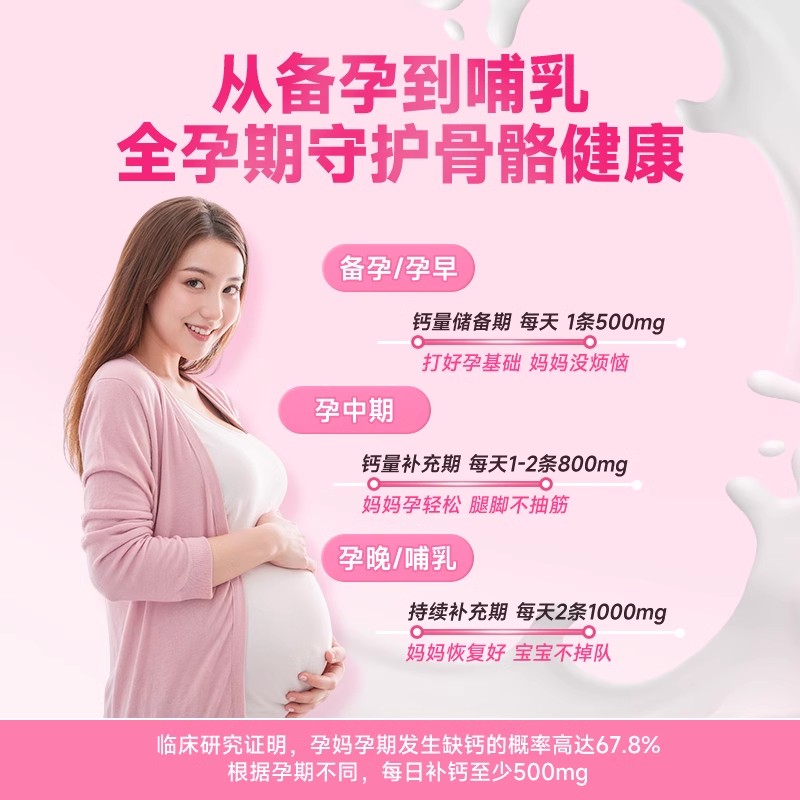 备孕孕期必备！迪巧孕妇液体钙小粉条真的太香了！补钙新宠不踩雷