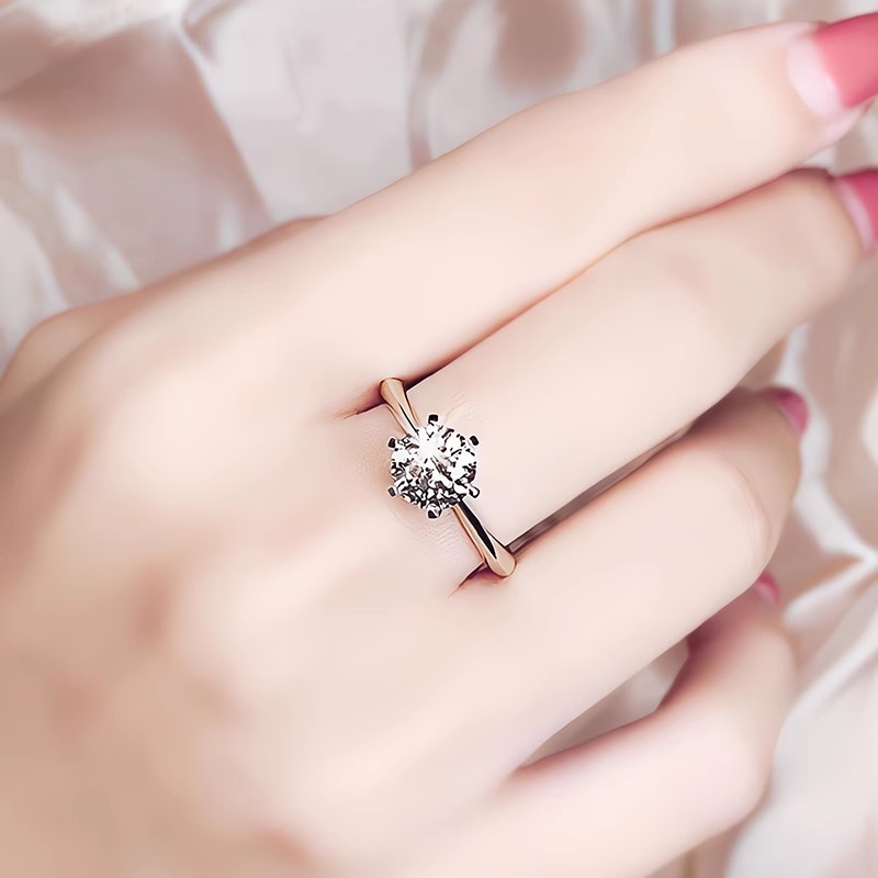 铂金戒指1克拉：为爱加冕，求婚必备的天然真钻婚戒
