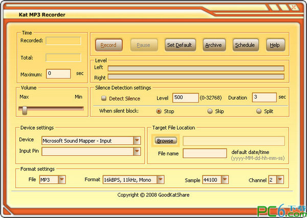 Kat MP3 Recorder(无时长限制录音软件)3.3