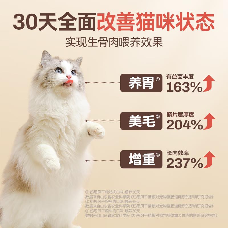 naisi奶思生骨肉风干粮全价猫粮成猫试吃，你的猫咪也能享受星级大餐！
