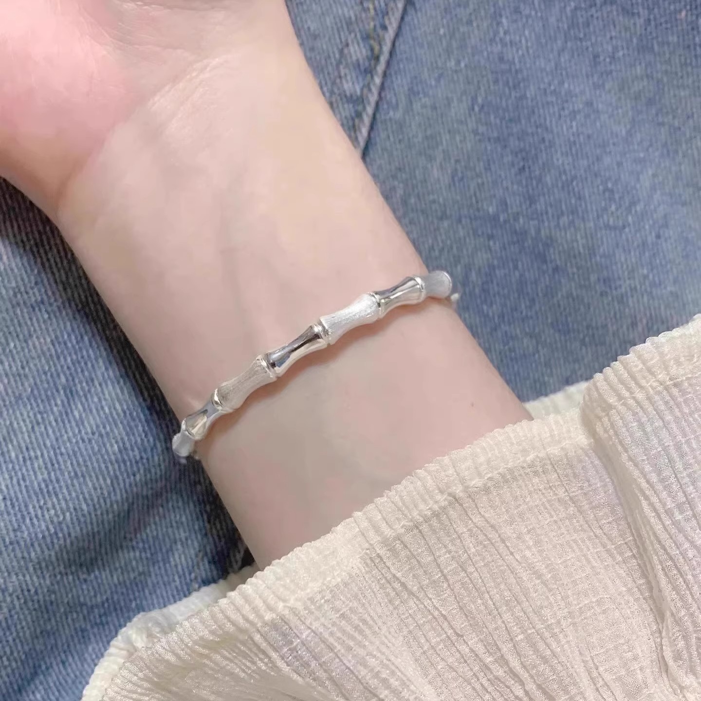 手链女小众设计竹节手镯：送给她的独特礼物，让爱与众不同✨