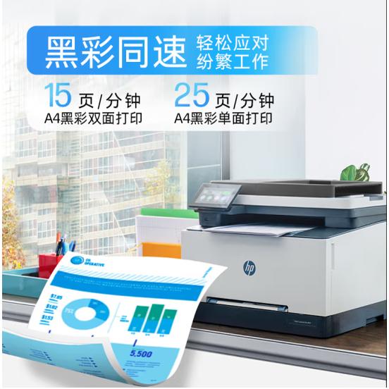 HP 3388sdw/3388fdw彩色激光打印机：高效办公新伙伴，告别黑白世界！