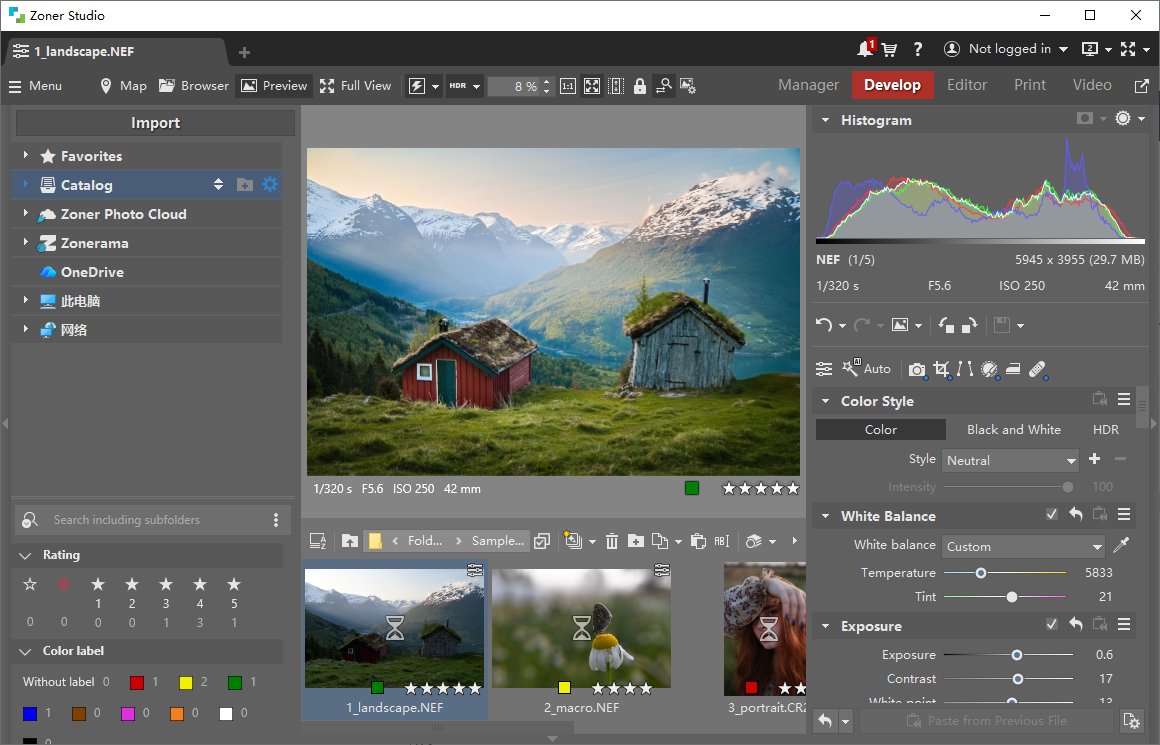 Zoner Photo Studio X(照片编辑管理) v19.2606.2.706 便携版