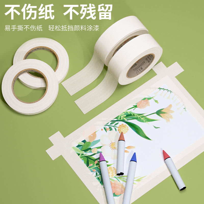美纹纸胶带：美术生必备神器，打造无痕美缝贴边新体验！