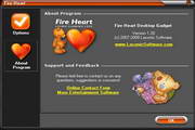 Fire Heart Desktop Gadget2.20.064