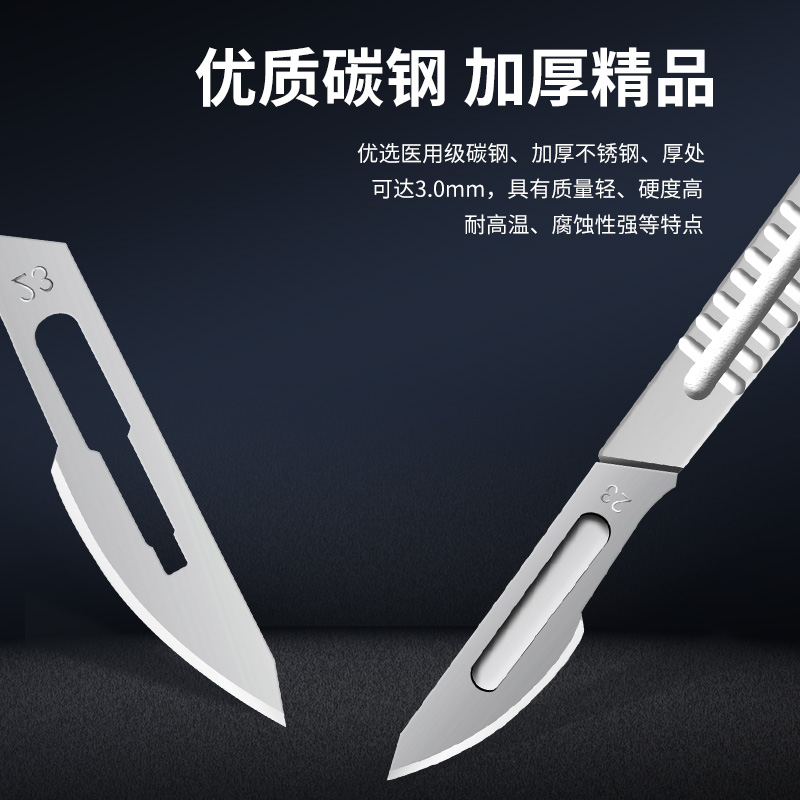 兽医必备神器！不锈钢加厚刀柄手术刀，精准解剖，安全无忧！