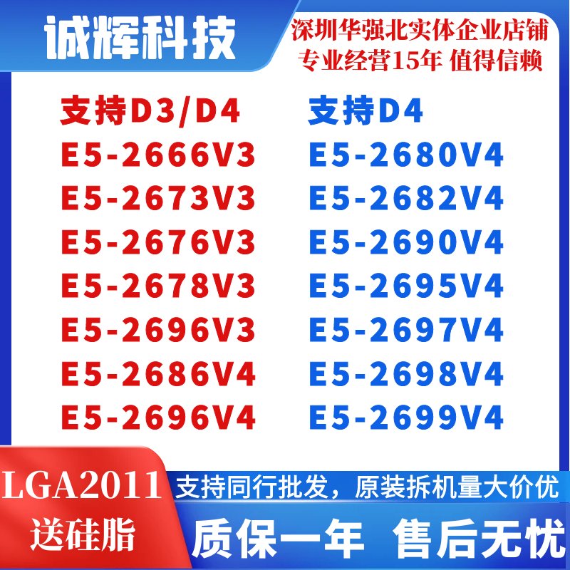 Intel E5 系列 CPU 大解密：从2696V4到2699V3，揭秘企业级计算王者的秘密