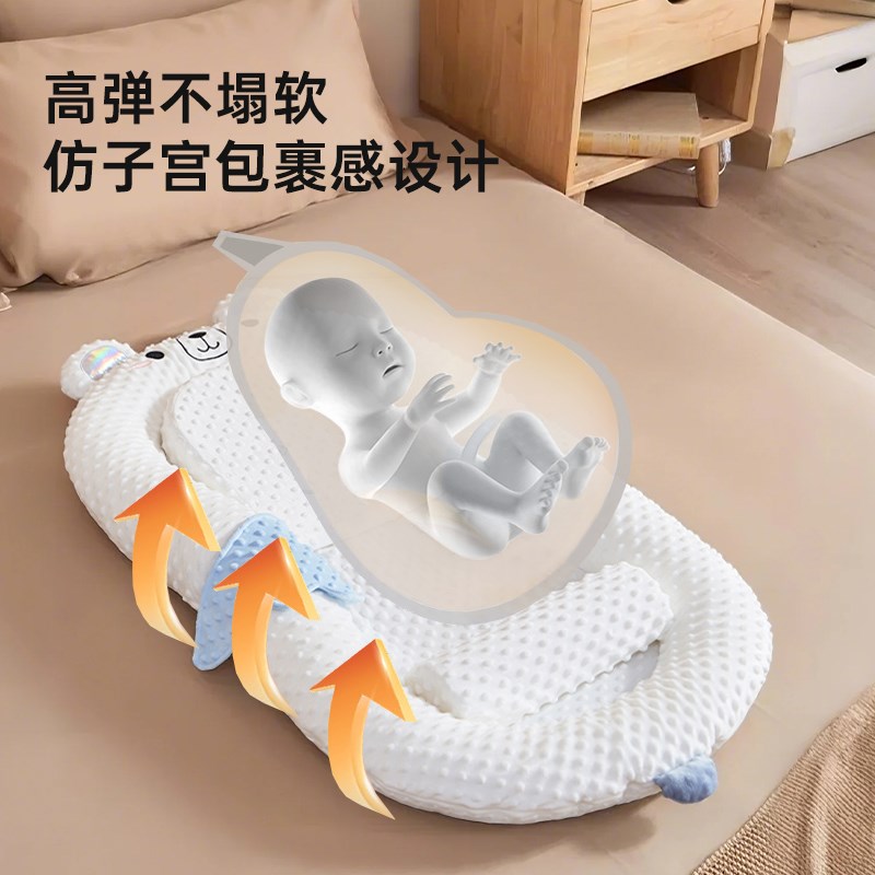 床中床婴儿防吐奶斜坡垫：新手爸妈必备神器，轻松搞定宝宝睡眠难题！