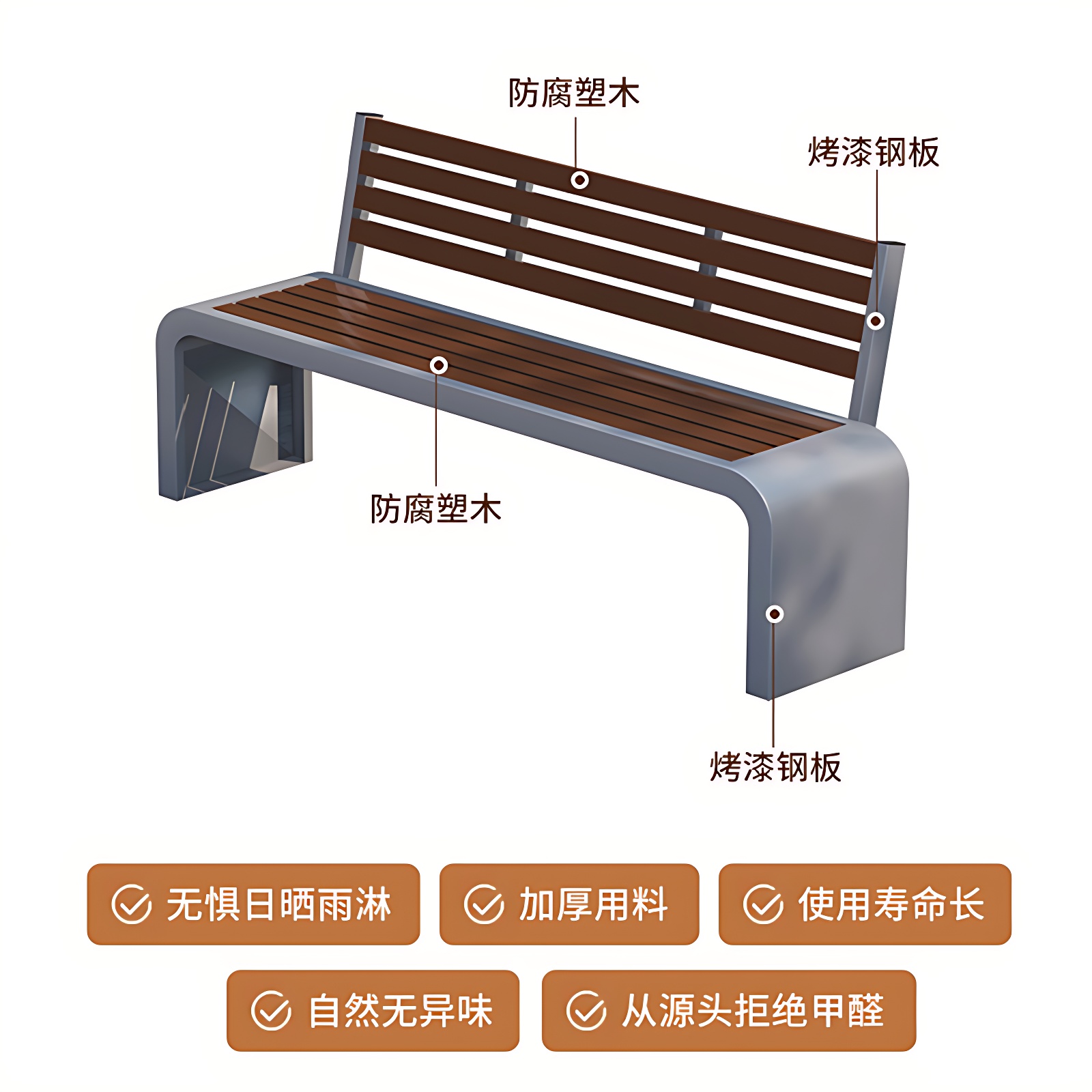 水泥仿木纹树桩公园椅：自然与现代的完美融合，户外长椅新风尚！