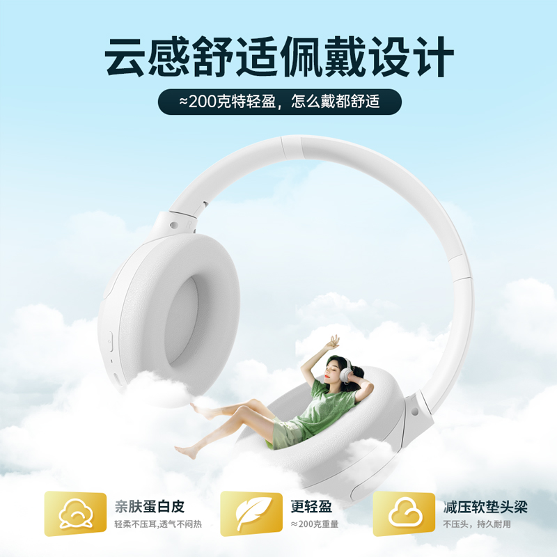 无线蓝牙头戴耳机B82：降噪神器，音乐自由新体验！