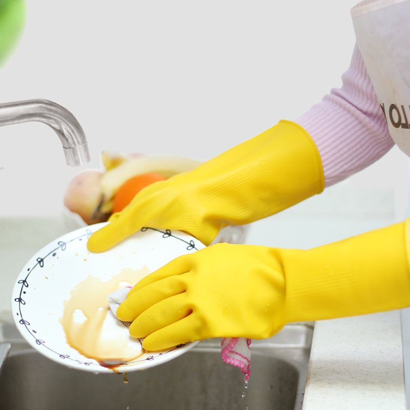 南洋牌牛筋乳胶手套：加厚耐用，家务洗碗必备神器！