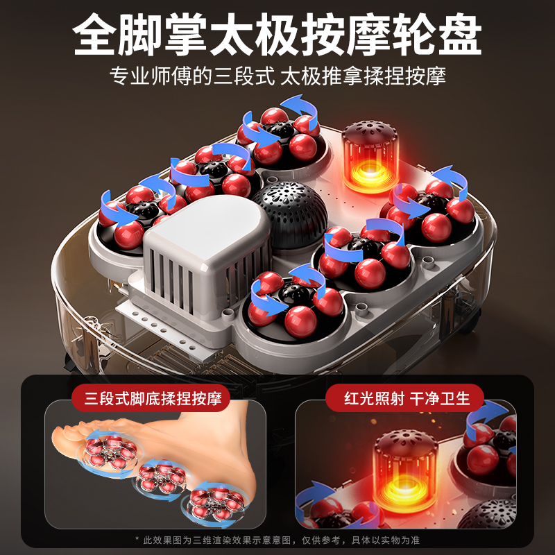 奥克斯杀菌泡脚桶：全自动加热恒温足浴盆，家庭必备的健康神器！