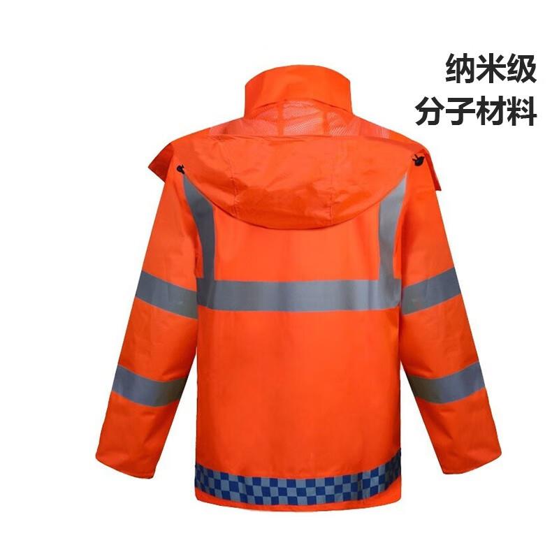 反光雨衣雨裤套装！环卫工必备神器，暴雨天也能闪闪发光✨