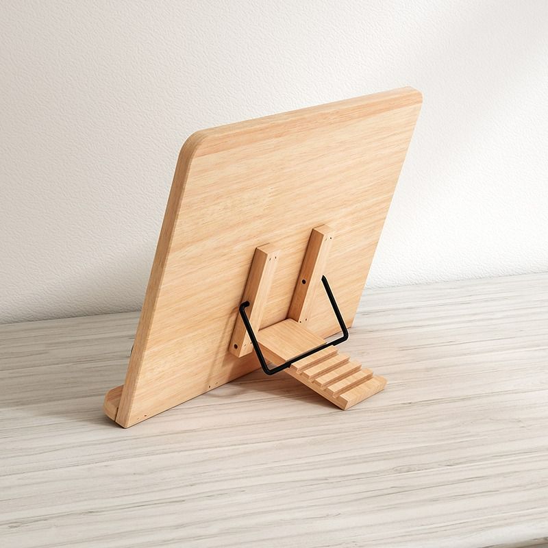 实木书立架：打造完美桌面，告别书山书海