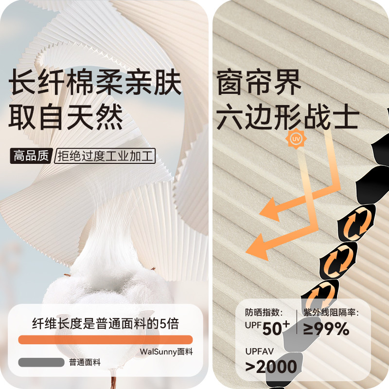 walsunny蜂巢帘窗帘2025新款：客厅卧室遮光遮阳神器，你还在等什么？