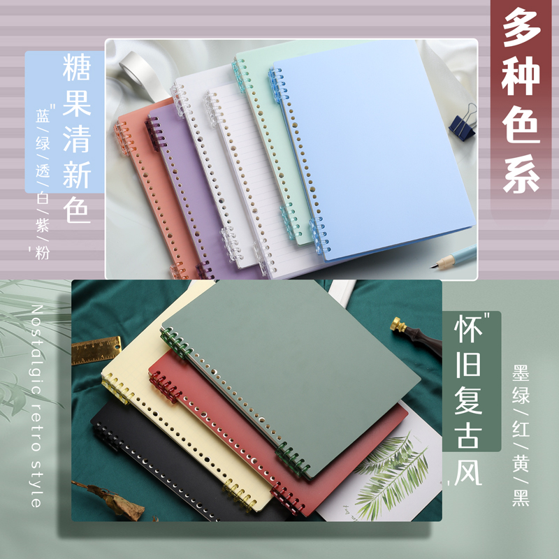 白色外壳A5活页夹：简约复古的收纳神器，让整理变成乐趣！✨