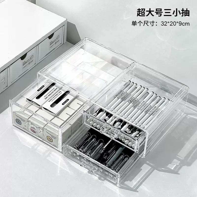 多用途加厚透明画笔整理盒：艺术灵感的收纳神器✨