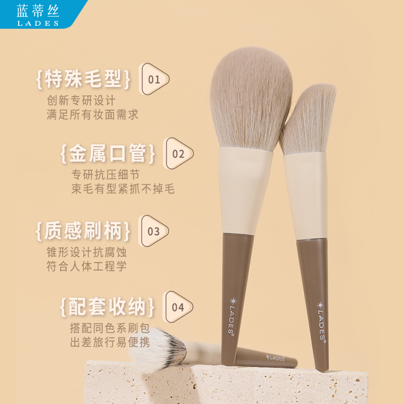 【K姐88节！抢现货】LADES/蓝蒂丝咔咔好使10支化妆套刷眼影刷，妆容精致必备神器！✨