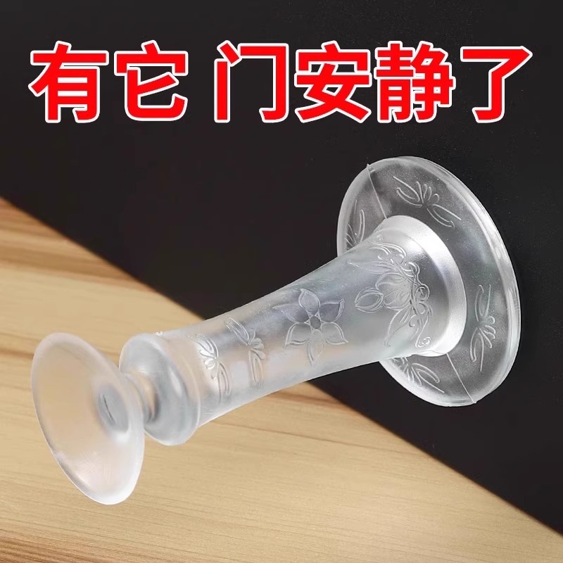 硅胶透明门挡：家居安全守护神，免打孔静音神器！️