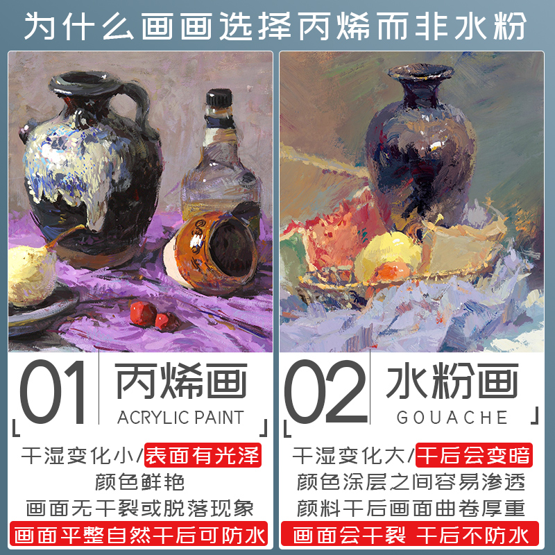 小丙烯颜料条环保幼儿园儿童防水12色套装，开启创意绘画新世界!