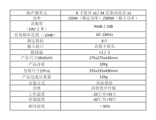 海康威视8寸两分频音响：150W功率的全能王者，婚庆会议家用商用必备神器！