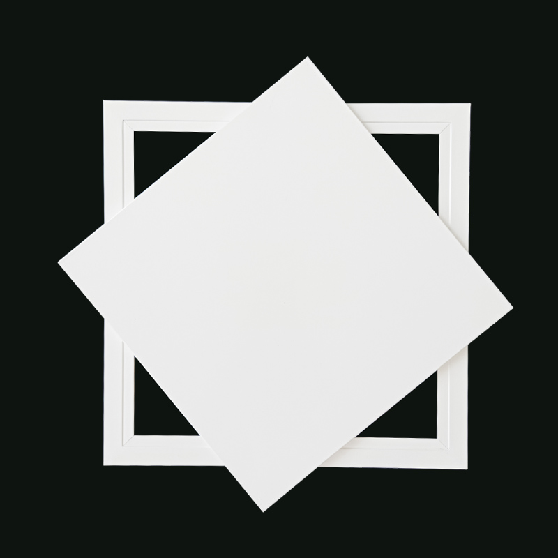 吊顶铝合金检修口装饰盖板：中央空调天花板的秘密通道，卫生间管道检查口的定制艺术