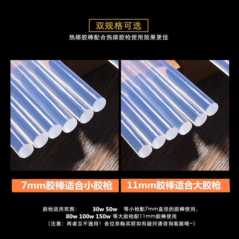 11mm高粘热熔胶棒 vs 7mm热溶胶条：哪款才是你家手工DIY神器？