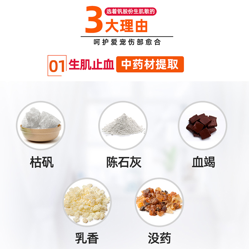 防腐生肌散：宠物猫咪狗狗伤口愈合神器，守护毛孩子健康！❤️