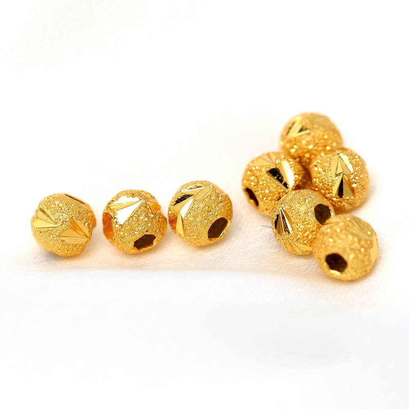 【秒】黄金隔珠足金999古法小金珠子纯金金豆子转运珠手散珠，让你瞬间变身幸运女神✨